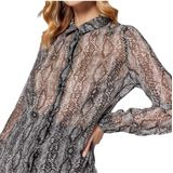 Guess - Clouis - Blouse - Synthetische stof - Lange mouwen - All-over print