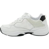 Guess - Luckee - Dames Sneakers - Wit - Verschillende Materialen