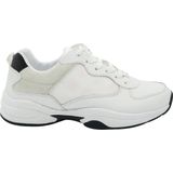 Guess - Luckee - Dames Sneakers - Wit - Verschillende Materialen