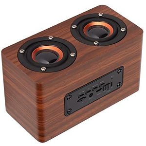 computerluidsprekers, Retro Draagbare Draadloze -luidspreker Volledig Ingesloten voor Mobiele Telefoon (Mahonie nerf (export versie))