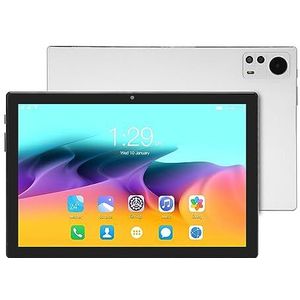 Tablet, 10,1 Inch HD-tablet 8800 MAh Tab M10 Dual SIM Dual Standby voor 11 voor Studie (Wit)