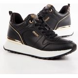 Kaddy - Sneakers - Nepleer - Zwart - Rubber Zool