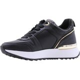 Kaddy - Sneakers - Nepleer - Zwart - Rubber Zool