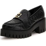 GUESS Wany Chunky Leren Loafers met Geps Zwart