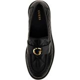 GUESS Wany Chunky Leren Loafers met Geps Zwart
