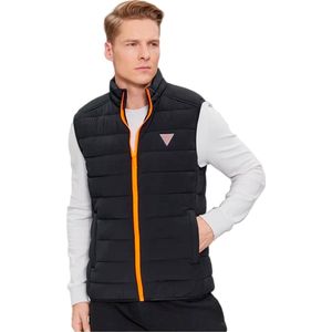 Guess, Heren, Jassen, Zwart, Maat: M Polyamide,