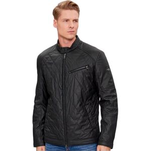 Guess - M4Rl 01-Jblk - Gewatteerd Heren Vest - Zwart