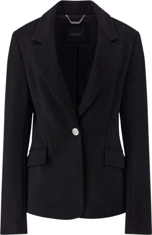 Guess - Slim Jacket - Blazer - Zwart - Synthetisch