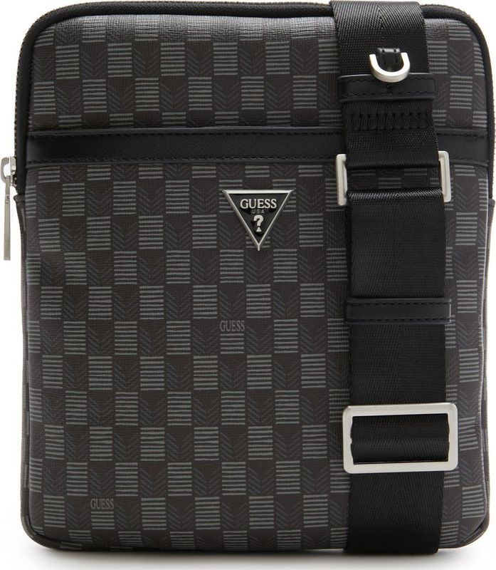 Guess Jet Set - heren  Crossbody Tas van Kunstleer - Zwart