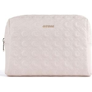 GUESS Large Top Zip Cosmetic Bag Light Pink