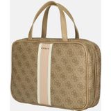 Guess Dames Travel Case/Beautycase - One Size - Latte Logo