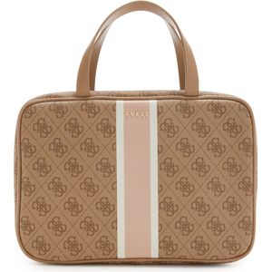 Guess Dames Travel Case/Beautycase - One Size - Latte Logo