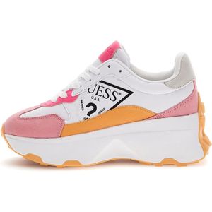 Guess Calebb7 Dames Sneakers - White Pink - Maat 38