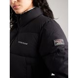 GUESS JEANS - Verkorte Donsjas - Zwart - Gewatteerd - Opstaande Kraag