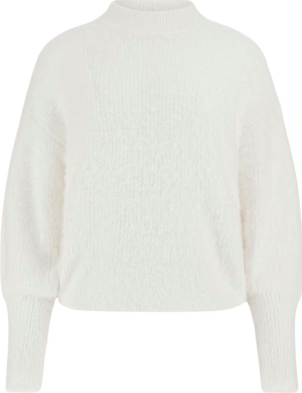 Trui - Pluizig Garen - Korte Col - Lange Mouwen - Relaxed Fit