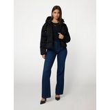 Guess - DAISY PUFFER LOGO FLOCK - Donsjas - Zwart