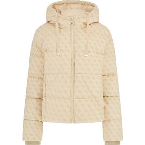 Guess  DAISY PUFFER LOGO FLOCK  jassen  dames Beige