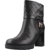 Enkellaarsje - Kunstleer - Zwart - 100% Polyurethaan - Bandje Met Gesp