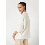 Guess - Kabelgebreide Trui - Wit - 75% Polyester, 14% Acryl, 5% Wol, 3% Elastaan, 3% Alpaca