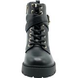 Guess Olsy Dames Enkellaarzen Zwart/Goud PU