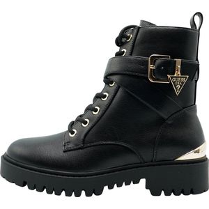 Guess Olsy Dames Enkellaarzen Zwart/Goud PU