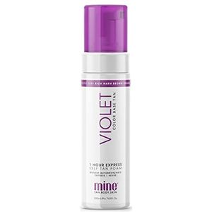 MineTan Violet Zelfbruiningsfoam - Zelfbruiner Mousse Voor Een Rijke, Warme Donkerbruine Teint, 200ml