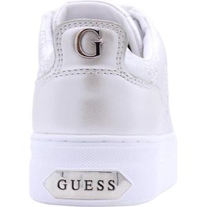 Guess, Schoenen, Dames, Grijs, 39 EU, Leer, Gianele Lage Sneakers