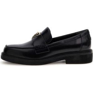 GUESS Shatha Leren Loafers Zwart