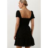 Guess - Ss Clio Flare Midi Dress - Jurk - Zwart -