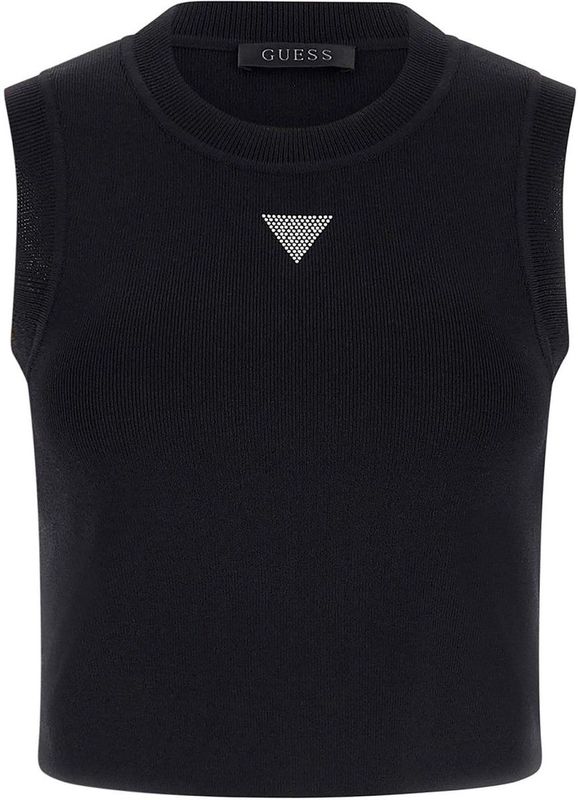 GUESS - Alexia - Gebreide Top - Zwart - Mouwloos