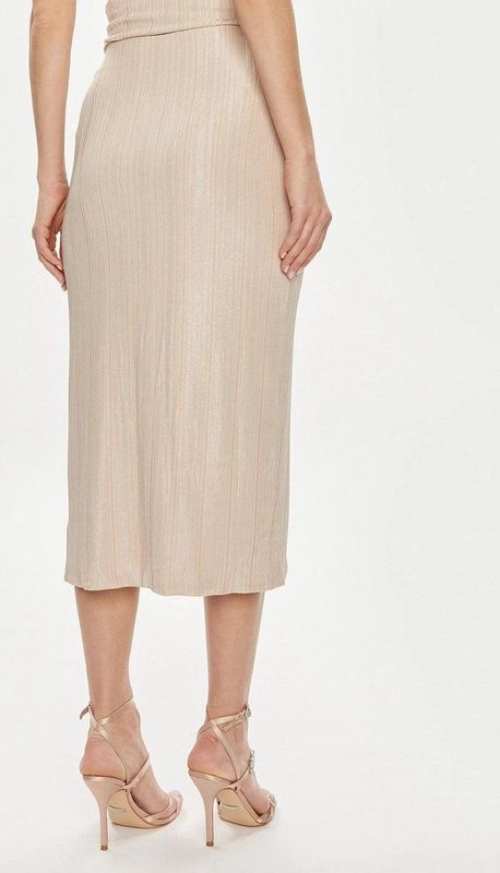 Guess - Cristina Midi - Damesrok - Zwart-wit - Stippenpatroon