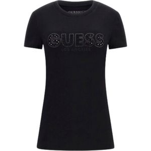 Guess SS Cn Sangallo Tee Dames T-Shirt - Zwart