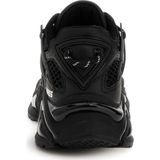 Hardloopschoenen - Imitatieleer - Zwart - Vetersluiting - Rubber Zool