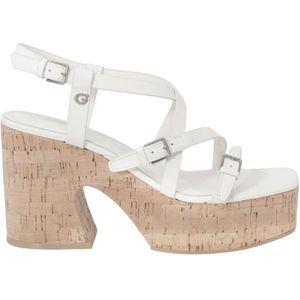 Guess - CORKE - Sandalen - Beige - Synthetisch - Met Gesp