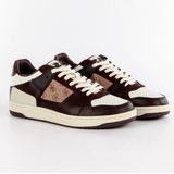 Guess - Sava Low Mixed-Leather Sneaker - Veelkleurig - Heren