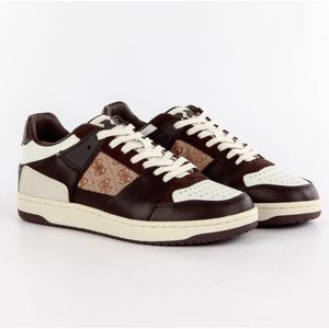 Guess - Sava Low Mixed-Leather Sneaker - Veelkleurig - Heren
