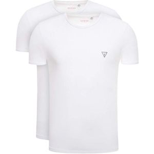 Guess - Logo Triangle T-shirt - Wit - Heren - Pak van 2