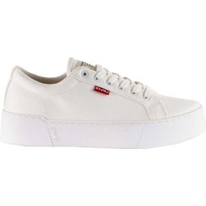 Stoffen sneakers met platformzool Tijuana 2.0 LEVI'S. Katoen materiaal. Maten 39. Wit kleur