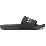 Geperforeerde slippers June LEVI'S. Rubber materiaal. Maten 44. Zwart kleur