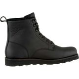 Levi's - Darrow Enkellaarsjes - Zwart - Leer - Textiel Voering - Rubber Zool