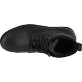 Levi's - Darrow Enkellaarsjes - Zwart - Leer - Textiel Voering - Rubber Zool