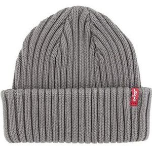 Levi's Levis Footwear and Accessories Ribbed Beanie, donkergrijs, uniseks