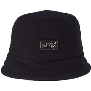 Levi's Cozy Bucket Hoed, uniseks, Regular Black