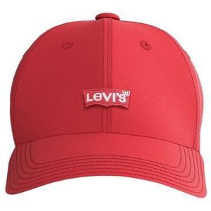 Pet Housemark Flexfit LEVI'S. Katoen materiaal. Maten één maat. Rood kleur