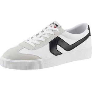 Levi'svoor mannen. 235660-781-51 Sneak Leren Sneakers wit (43), Leer, Plat, Veters, Casual