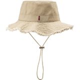 Bucket hat met koord Drawstring LEVI'S. Katoen materiaal. Maten M. Beige kleur