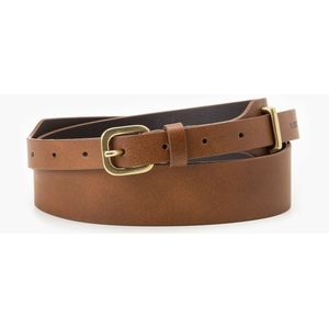 Riem Modern Western LEVI'S. Leer materiaal. Maten 75 cm. Kastanje kleur