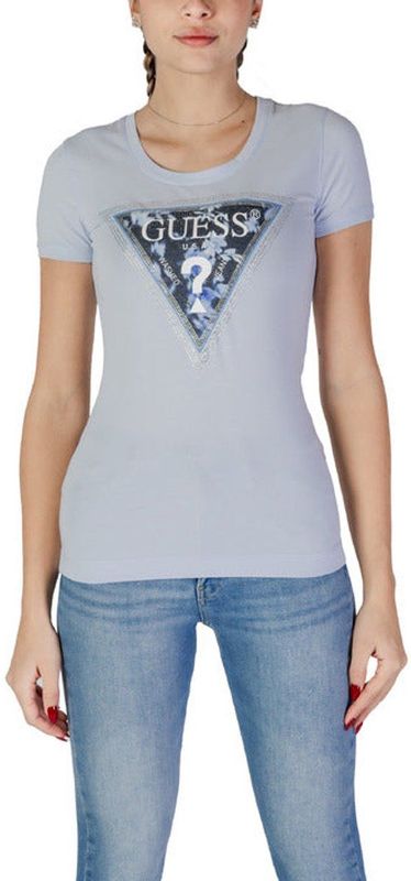 Guess - W5Ri 00J1314G7S1 - T-shirt - Blauw - Korte Mouw
