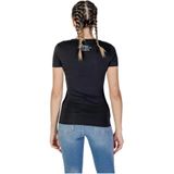 Guess Zwart Triangle Logo T-Shirt