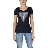 Guess Zwart Triangle Logo T-Shirt